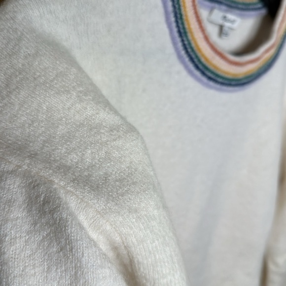 🌈 Madewell Rainbow Trim Gladwell Sweater🌈 - Picture 7 of 8